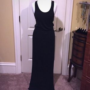 Black JCrew racer back maxi dress